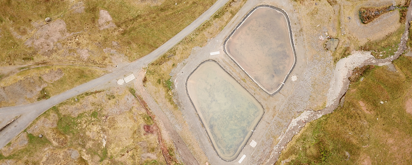Ariel photo of Force Crag water treatment scheme